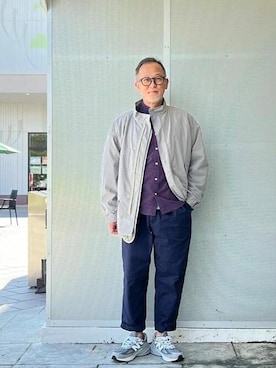 「アイテム（モッズコート）」を使った、BEAMS HEART MENさん（メンズ・168cm）の冬コーディネート