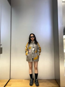 「シャツ 」｜「アイテム（ブルゾン）」を使った、アミさん（レディース・149cm）の夏コーディネート