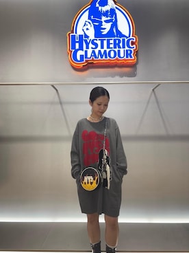 「HYSTERIC GLAMOUR（ヒステリックグラマー）のアイテム（ワンピース/ドレス）」を使った、アミさん（レディース・149cm）の秋コーディネート