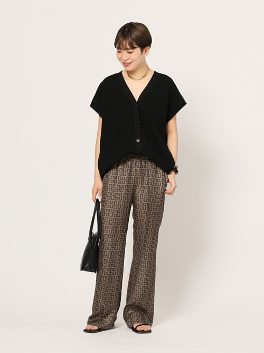 AP STUDIO（エーピーストゥディオ）の「ニットノースリーブ  