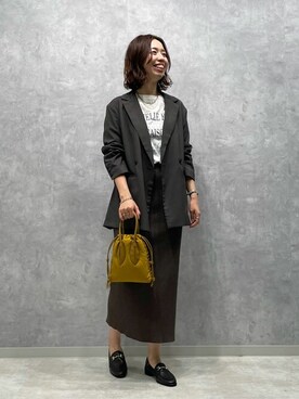 「ビットローファー」｜「アイテム（その他シューズ）」を使った、SAKIさん（レディース・167cm）の夏コーディネート