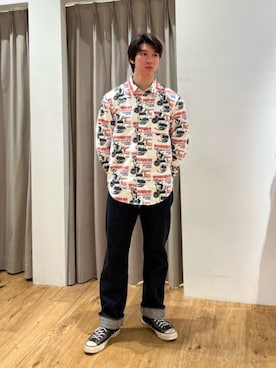 「HYSTERIC GLAMOUR（ヒステリックグラマー）のアイテム（シャツ/ブラウス）」を使った、sonさん（メンズ・177cm）の秋コーディネート