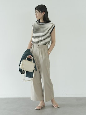 「koe（コエ）のアイテム（トップス）」を使った、koe_officialさん（レディース・160cm）の夏コーディネート