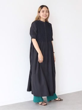 「koe（コエ）のアイテム（ワンピース）」を使った、koe_officialさん（レディース・160cm）の夏コーディネート