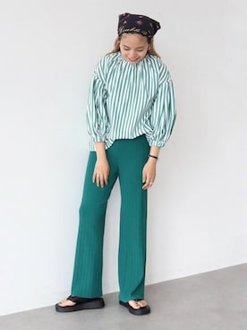 「koe（コエ）のアイテム」を使った、koe_officialさん（レディース・160cm）の夏コーディネート