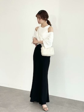 「koe（コエ）のアイテム（トップス）」を使った、koe_officialさん（レディース・160cm）の夏コーディネート