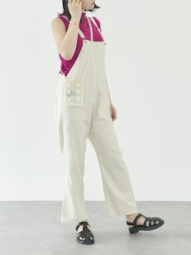 「koe（コエ）のアイテム（トップス）」を使った、koe_officialさん（レディース・160cm）の夏コーディネート