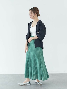 「koe（コエ）のアイテム」を使った、koe_officialさん（レディース・160cm）の夏コーディネート