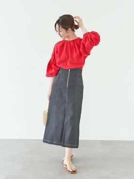 「koe（コエ）のアイテム」を使った、koe_officialさん（レディース・160cm）の夏コーディネート