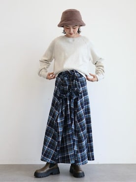 「koe（コエ）のアイテム」を使った、koe_officialさん（レディース・160cm）の秋コーディネート