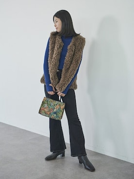 「アイテム（トートバッグ、その他）」を使った、koe_officialさん（レディース・160cm）の秋コーディネート