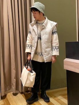 「koe（コエ）のアイテム」を使った、koe_officialさん（レディース・160cm）の冬コーディネート