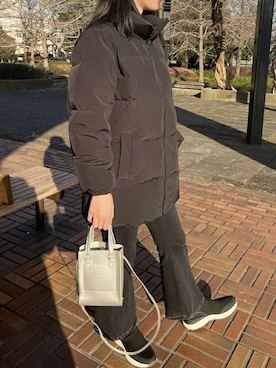 「koe（コエ）のアイテム（ジャケット/アウター）」を使った、koe_officialさん（レディース・160cm）の冬コーディネート