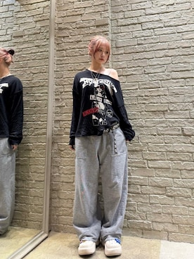 「ロック」｜「アイテム（トップス）」を使った、ysan0514さん（レディース・163cm）の秋コーディネート