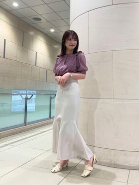 「アイテム（スカート）」を使った、PROPORTION STAFFさん（レディース・158cm）の春コーディネート