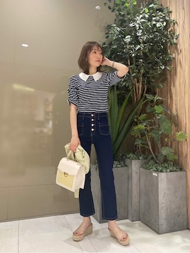 「美人百花掲載」｜PROPORTION STAFFさん（レディース・162cm）の春コーディネート