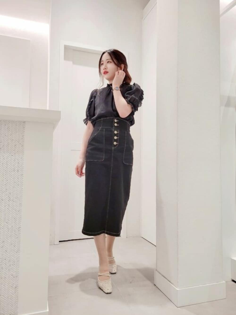プロポーション　宇垣美里さん着用セットアップ　美人百花　コーディネート　通勤 宇垣美里さんが実践♡ワンツーでつくる知的な通勤スタイル＜4/17