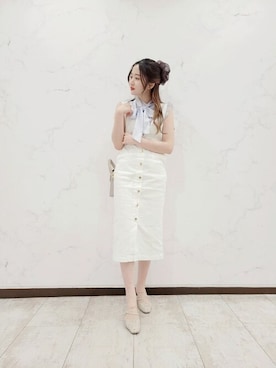 PROPORTION STAFFさん（レディース・157cm）の春コーディネート