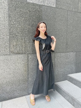 「EDIT COLOGNE（エディットコロン）のアイテム（アクセサリー）」を使った、PROPORTION STAFFさん（レディース・153cm）の夏コーディネート