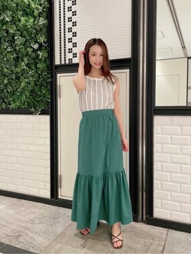 PROPORTION STAFFさん（レディース・153cm）の夏コーディネート