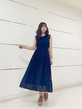 「コットンレース」｜PROPORTION STAFFさん（レディース・155cm）の夏コーディネート