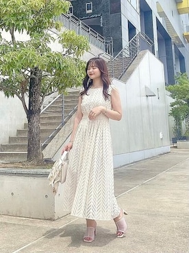 「コットンレース」｜PROPORTION STAFFさん（レディース・155cm）の夏コーディネート