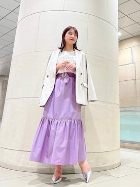 「PROPORTION BODY DRESSING（プロポーションボディドレッシング）のアイテム（テーラードジャケット）」を使った、PROPORTION STAFFさん（レディース・158cm）の秋コーディネート