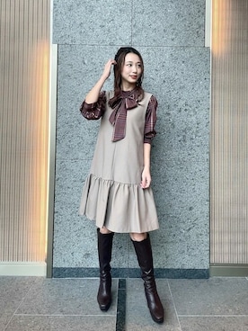 PROPORTION STAFFさん（レディース・153cm）の秋コーディネート