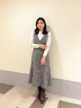 PROPORTION STAFFさん（レディース・158cm）の冬コーディネート