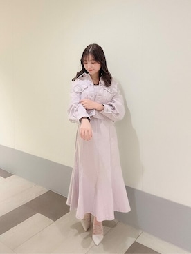 「PROPORTION BODY DRESSING（プロポーションボディドレッシング）のアイテム（テーラードジャケット）」を使った、PROPORTION STAFFさん（レディース・158cm）の冬コーディネート