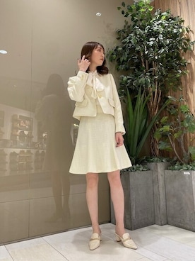 「PROPORTION BODY DRESSING（プロポーションボディドレッシング）のアイテム（テーラードジャケット）」を使った、PROPORTION STAFFさん（レディース・162cm）の冬コーディネート