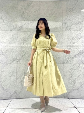 「EDIT COLOGNE（エディットコロン）のアイテム（ハンドバッグ）」を使った、PROPORTION STAFFさん（レディース・155cm）の春コーディネート