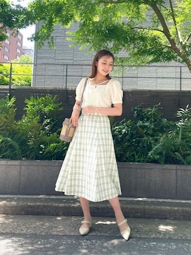 PROPORTION STAFFさん（レディース・161cm）の夏コーディネート