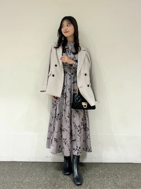「PROPORTION BODY DRESSING（プロポーションボディドレッシング）のアイテム（テーラードジャケット）」を使った、PROPORTION STAFFさん（レディース・158cm）の秋コーディネート