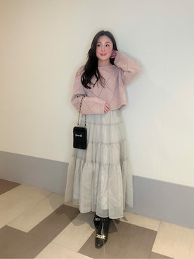 「オフィスカジュアル」｜「アイテム（PC・スマホグッズ/家電）」を使った、PROPORTION STAFFさん（レディース・156cm）の冬コーディネート