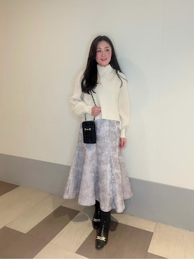「オフィスカジュアル」｜「アイテム（PC・スマホグッズ/家電）」を使った、PROPORTION STAFFさん（レディース・156cm）の冬コーディネート