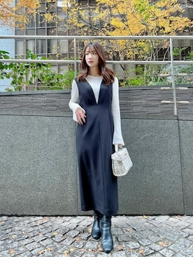 PROPORTION STAFFさん（レディース・153cm）の冬コーディネート