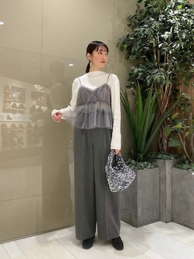 「PROPORTION BODY DRESSING（プロポーションボディドレッシング）のアイテム（パンツ）」を使った、PROPORTION STAFFさん（レディース・162cm）の冬コーディネート
