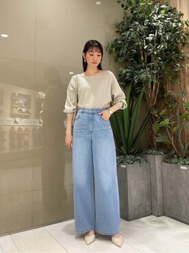 「PROPORTION BODY DRESSING（プロポーションボディドレッシング）のアイテム（パンツ）」を使った、PROPORTION STAFFさん（レディース・162cm）の冬コーディネート