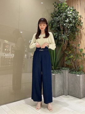 「PROPORTION BODY DRESSING（プロポーションボディドレッシング）のアイテム（パンツ）」を使った、PROPORTION STAFFさん（レディース・162cm）の冬コーディネート