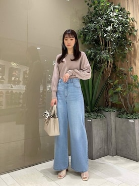 「PROPORTION BODY DRESSING（プロポーションボディドレッシング）のアイテム（パンツ）」を使った、PROPORTION STAFFさん（レディース・162cm）の冬コーディネート