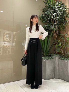 「PROPORTION BODY DRESSING（プロポーションボディドレッシング）のアイテム（パンツ）」を使った、PROPORTION STAFFさん（レディース・162cm）の冬コーディネート