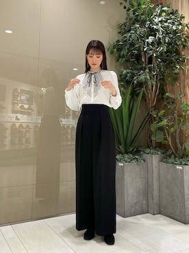 「PROPORTION BODY DRESSING（プロポーションボディドレッシング）のアイテム（パンツ）」を使った、PROPORTION STAFFさん（レディース・162cm）の冬コーディネート