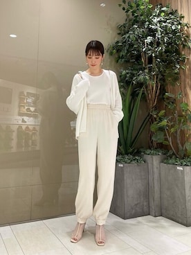 「PROPORTION BODY DRESSING（プロポーションボディドレッシング）のアイテム（パンツ）」を使った、PROPORTION STAFFさん（レディース・162cm）の春コーディネート