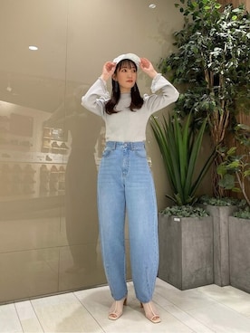 「PROPORTION BODY DRESSING（プロポーションボディドレッシング）のアイテム（パンツ）」を使った、PROPORTION STAFFさん（レディース・162cm）の春コーディネート
