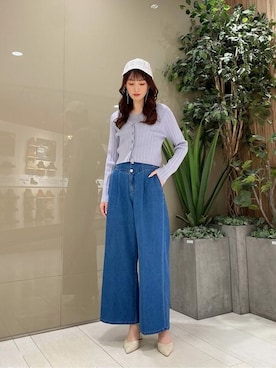 「PROPORTION BODY DRESSING（プロポーションボディドレッシング）のアイテム（パンツ）」を使った、PROPORTION STAFFさん（レディース・162cm）の春コーディネート