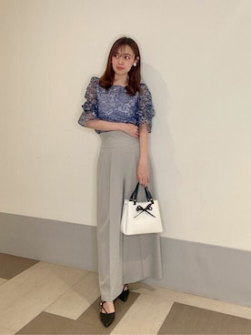 「PROPORTION BODY DRESSING（プロポーションボディドレッシング）のアイテム（パンツ）」を使った、PROPORTION STAFFさん（レディース・165cm）の春コーディネート