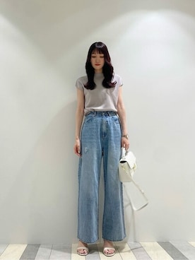 「PROPORTION BODY DRESSING（プロポーションボディドレッシング）のアイテム（パンツ）」を使った、PROPORTION STAFFさん（レディース・162cm）の夏コーディネート
