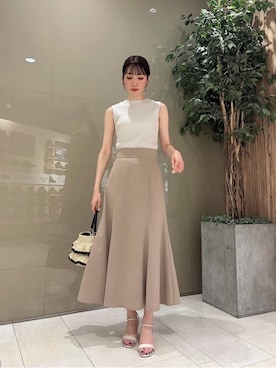 「PROPORTION BODY DRESSING（プロポーションボディドレッシング）のアイテム（テーラードジャケット）」を使った、PROPORTION STAFFさん（レディース・162cm）の夏コーディネート