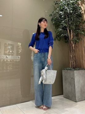 「PROPORTION BODY DRESSING（プロポーションボディドレッシング）のアイテム（パンツ）」を使った、PROPORTION STAFFさん（レディース・162cm）の夏コーディネート